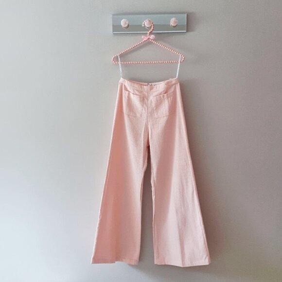 NWT Faithfull the Brand pink corduroy wide leg pants, 4 - Picture 6 of 11